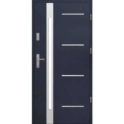 Drzwi S60 A53 INOX Antracyt 72 mm